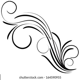 Ornament floral design, EPS8 - vector graphics.