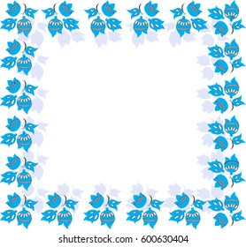 Ornament floral ornament for frame