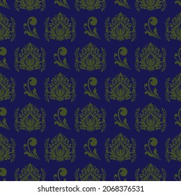 ornament floral Seamless Pattern Design . Vector Illustration.