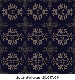 Ornament floral Seamless Pattern Design . Vector Illustration.