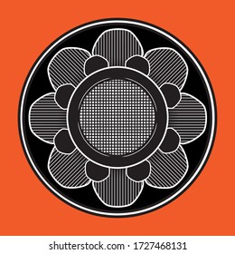 Ornament Floral Tattoo Icon Design