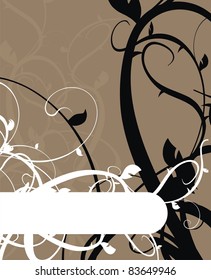 ornament floriture background in vector format