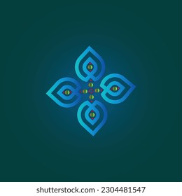 Un adorno con texturas floridas y degradadas que es realmente encantador para mostrar la empresa que estás iniciando. Incluso puede producirse digitalmente automáticamente y se le conoce como tallado de batik.