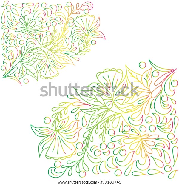 Ornament Flower Graphic Representation Abstract Flower Stock