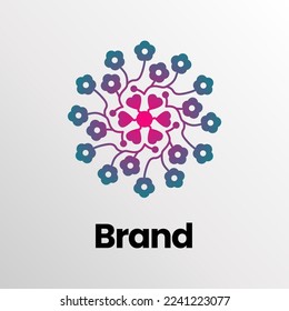 Ornament Flower Logo. Floral ornament logo design. mandala logo. Abstract beauty flower logo design.