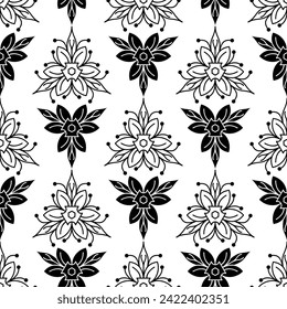 fondo de fondo de fondo de fondo de fondo de fondo de fondo de fondo con motivos de flor de adorno antiguo sin soldadura