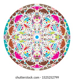 ornament with flower shape logo icon for health and beauty company