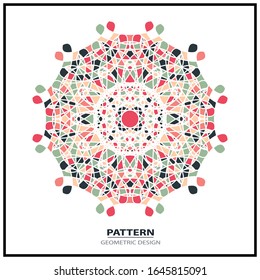 ornament with flower shape logo icon for health and beauty company