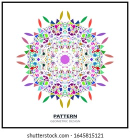 adorno con logo en forma de flor icono para la empresa de salud y belleza