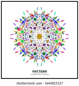adorno con logo en forma de flor icono para la empresa de salud y belleza