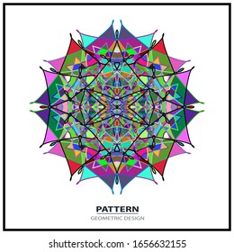 adorno con logo en forma de flor icono para la empresa de salud y belleza
