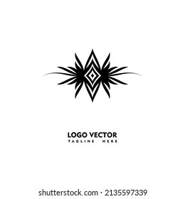 flor adorno simple vector con tema natural