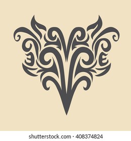 ornament In flower style