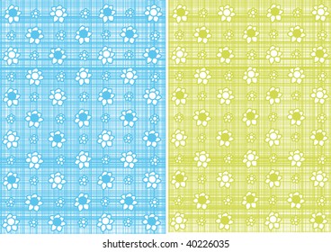 Ornament of Flowers on dynamic background