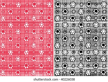 Ornament of Flowers on dynamic background