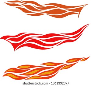 ornament in the form of a stylized burning fire