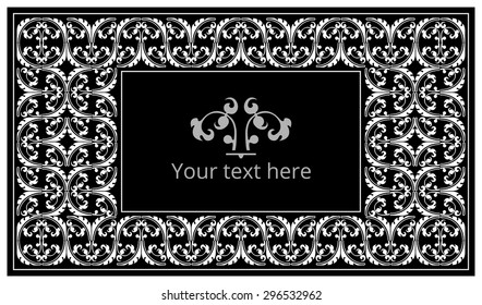 ornament in the frame