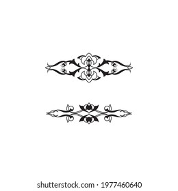 ornament for frame artwork and pinstripe