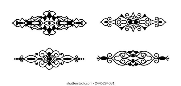 ornament for frame artwork and pinstripe vector