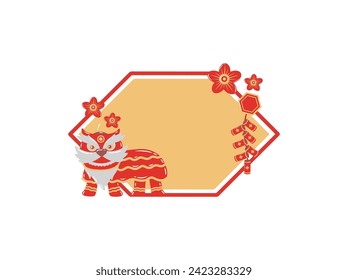 Ornament Frame Background Chinese New Year