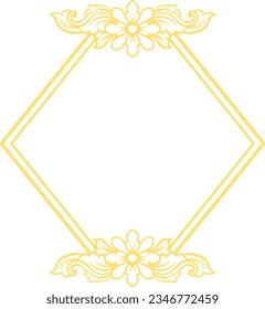 Ornament Frame Background For Wedding