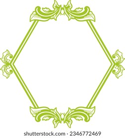 Ornament Frame Background For Wedding