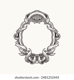 Ornament frame for design template