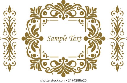 ornament frame and divider vector for greeting and invitation cards | decorative artwork