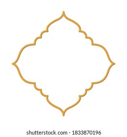 ornament frame gold design of Decorative element theme Vector illustration