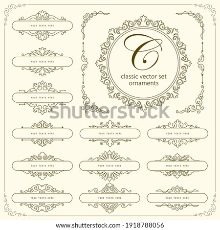 Ornament Frame for Invitation. Vector Line, Ornament.