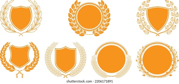 ornament frame logo design award vector eps illustration banner icon emblem 