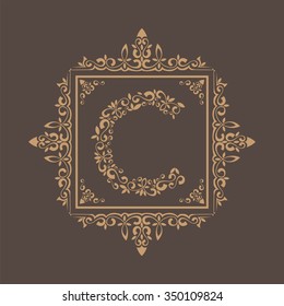 Ornament frame text c