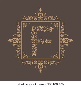 Ornament frame text f