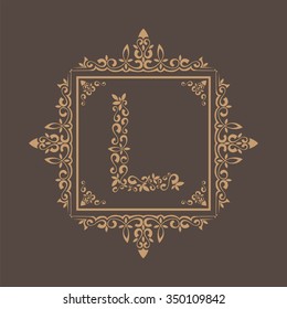 Ornament frame text l