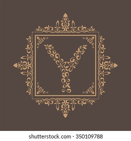 Ornament frame text y