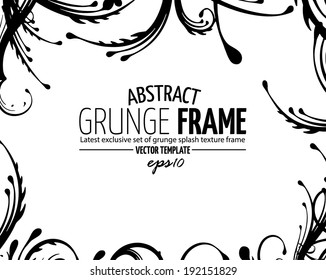 Ornament frame. vector template