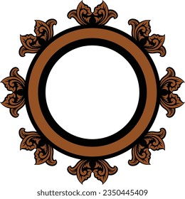 Ornament Frame For Wedding Illustration