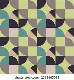 Ornament of geometric shapes.Vector.Seamless pattern.