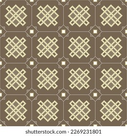Ornament of geometric shapes.Vector.Seamless pattern.image on white and color background.