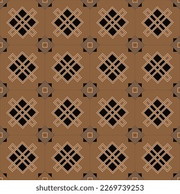 Ornament of geometric shapes.Vector.Seamless pattern.image on white and color background.