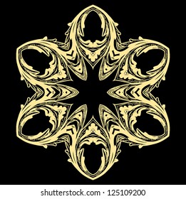 Ornament gold card