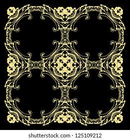 Ornament gold card
