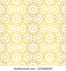 Ornament Gold White Pattern 3