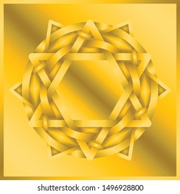 Ornament - golden Star of David