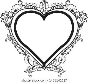 Ornament graphic, beautiful floral frame, design greeting card and invitation card. Vector