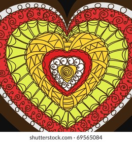 Ornament of hearts.