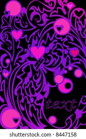 Ornament with hearts
