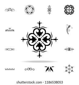 ornament of hearts icon. Ornaments icons universal set for web and mobile