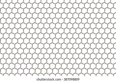 Ornament honey vector, grid pattern decorative, hexagon geometric
