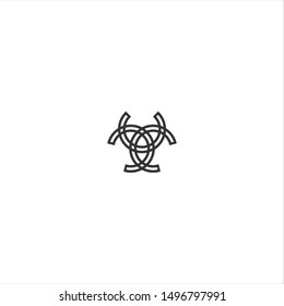 ornament icon for circle logo concept